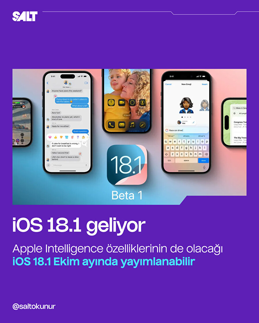 iOS 18.1 geliyor