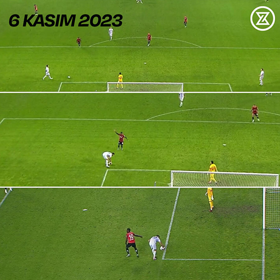 Beşiktaş'a verilmeyen penaltı, geçen sezon Gaziantep FK'ya verilmişti