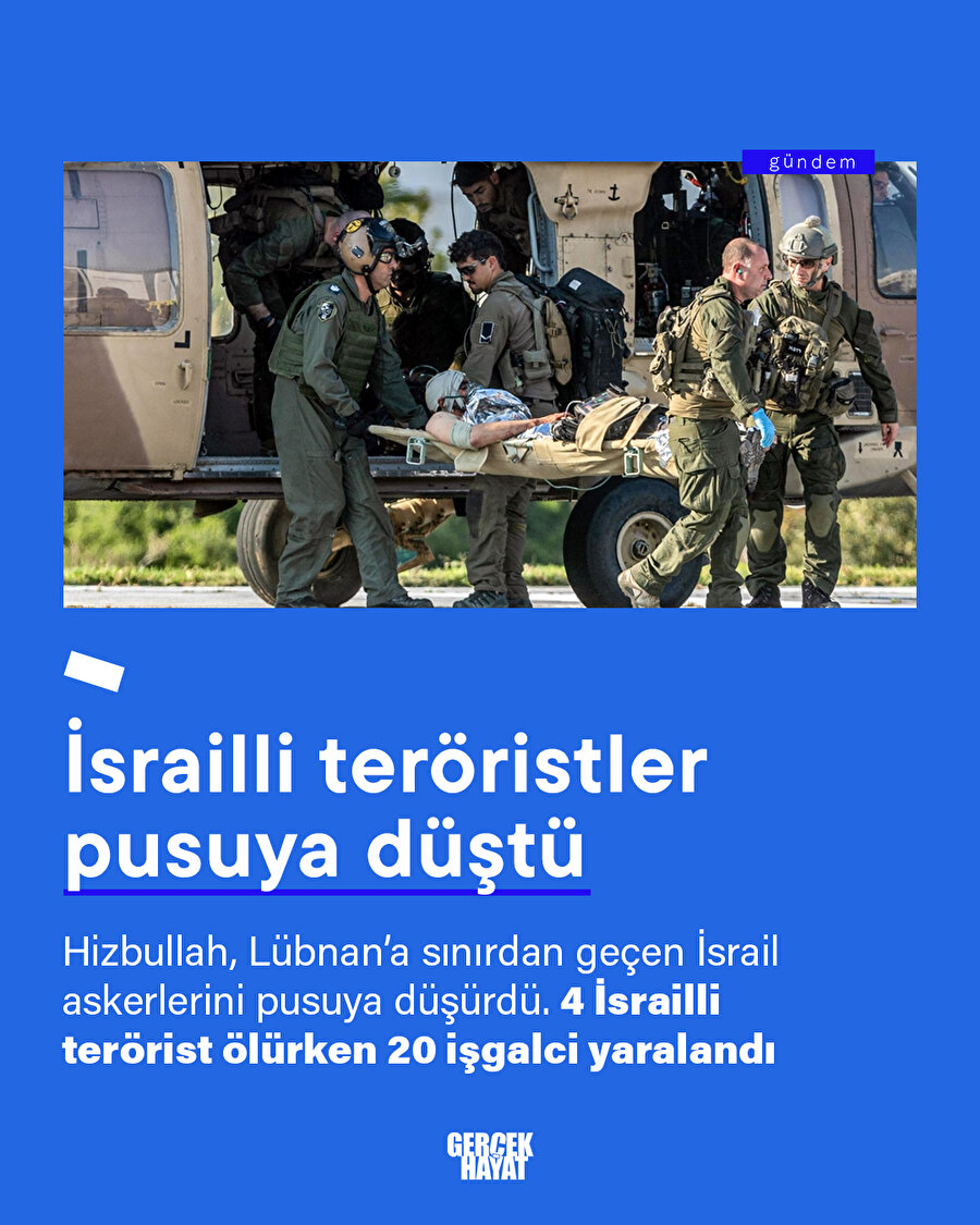 Lübnan'da 4 işgalci öldürüldü