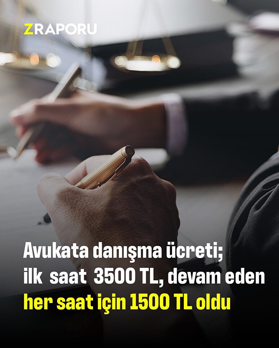 Avukatlara danışma ücretine zam geldi