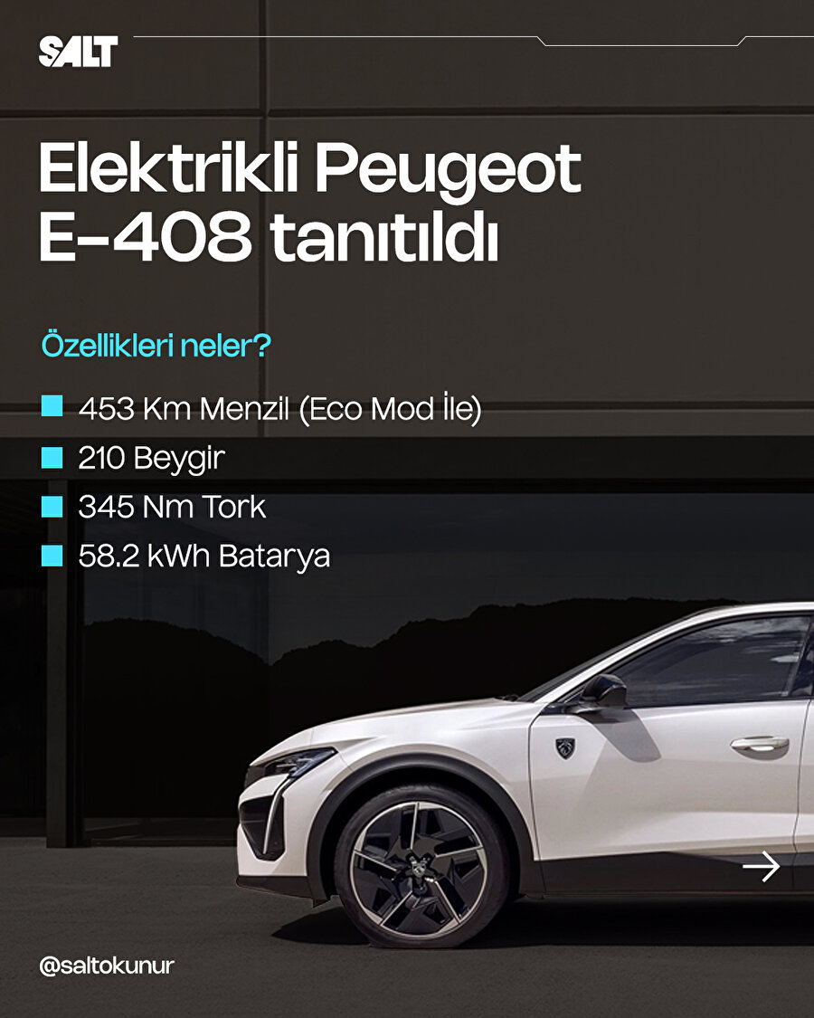 Peugeot E-408 geliyor