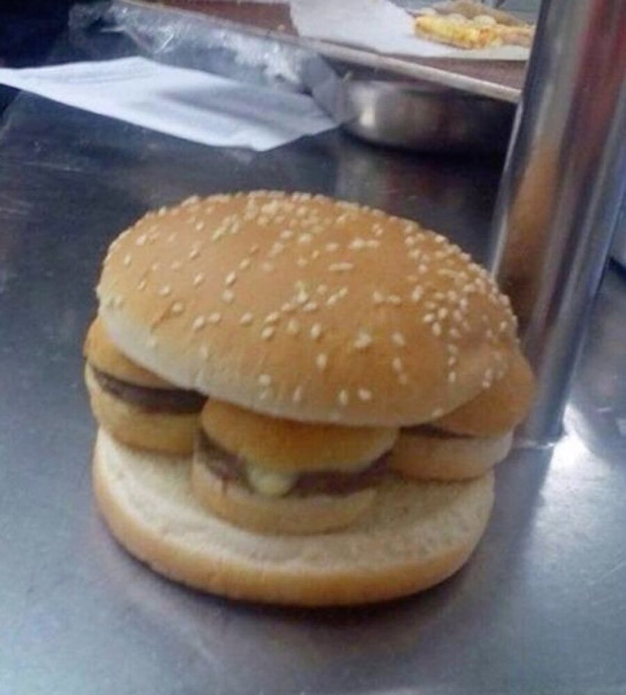 Hayalini kurduğum hamburger menüsü