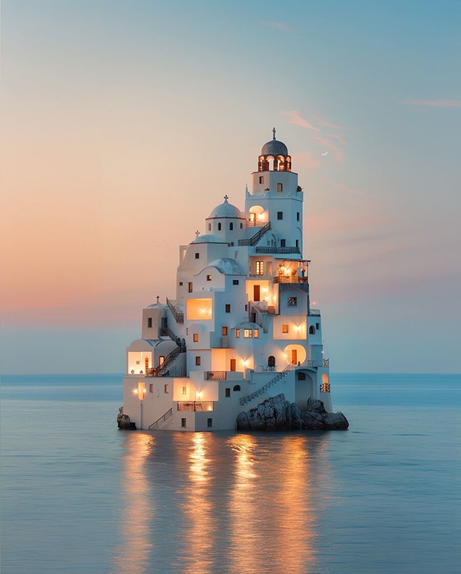 Costas Spathis’in eserleri: Ege Denizi'ndeki yalnız evler 😍