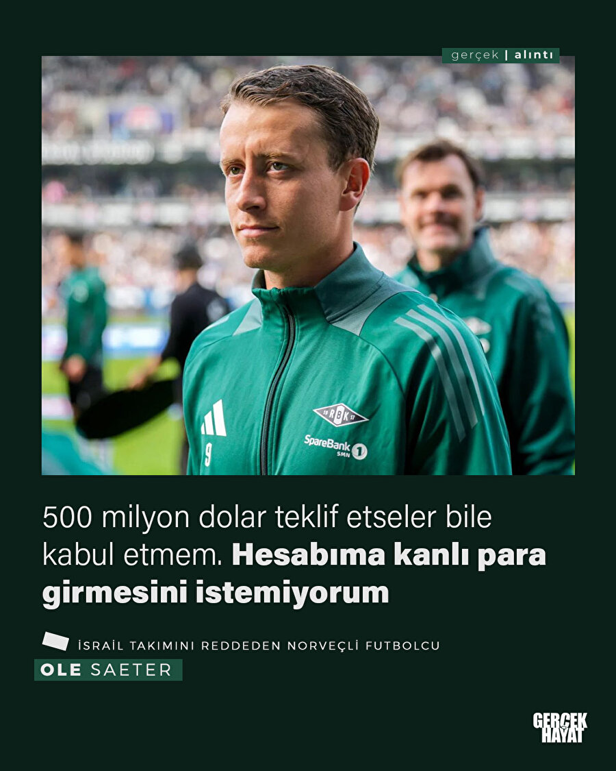 Norveçli futbolcu işgalin 500 milyon dolarına rest çekti