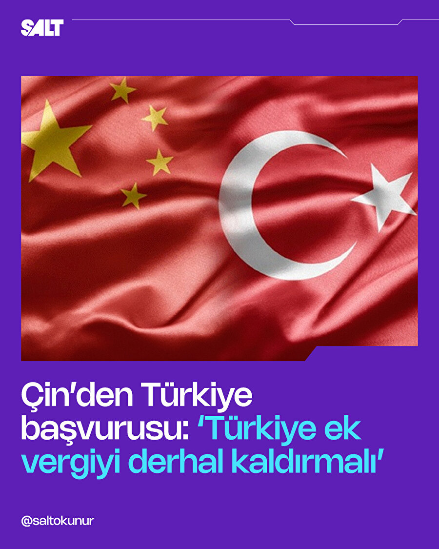 Çin'den Türkiye başvurusu