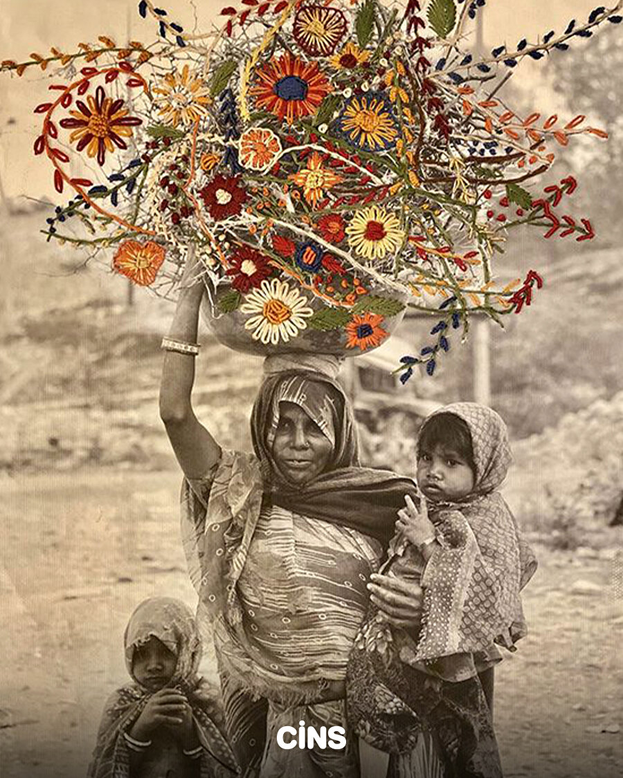 Kadınlar ve çiçekler