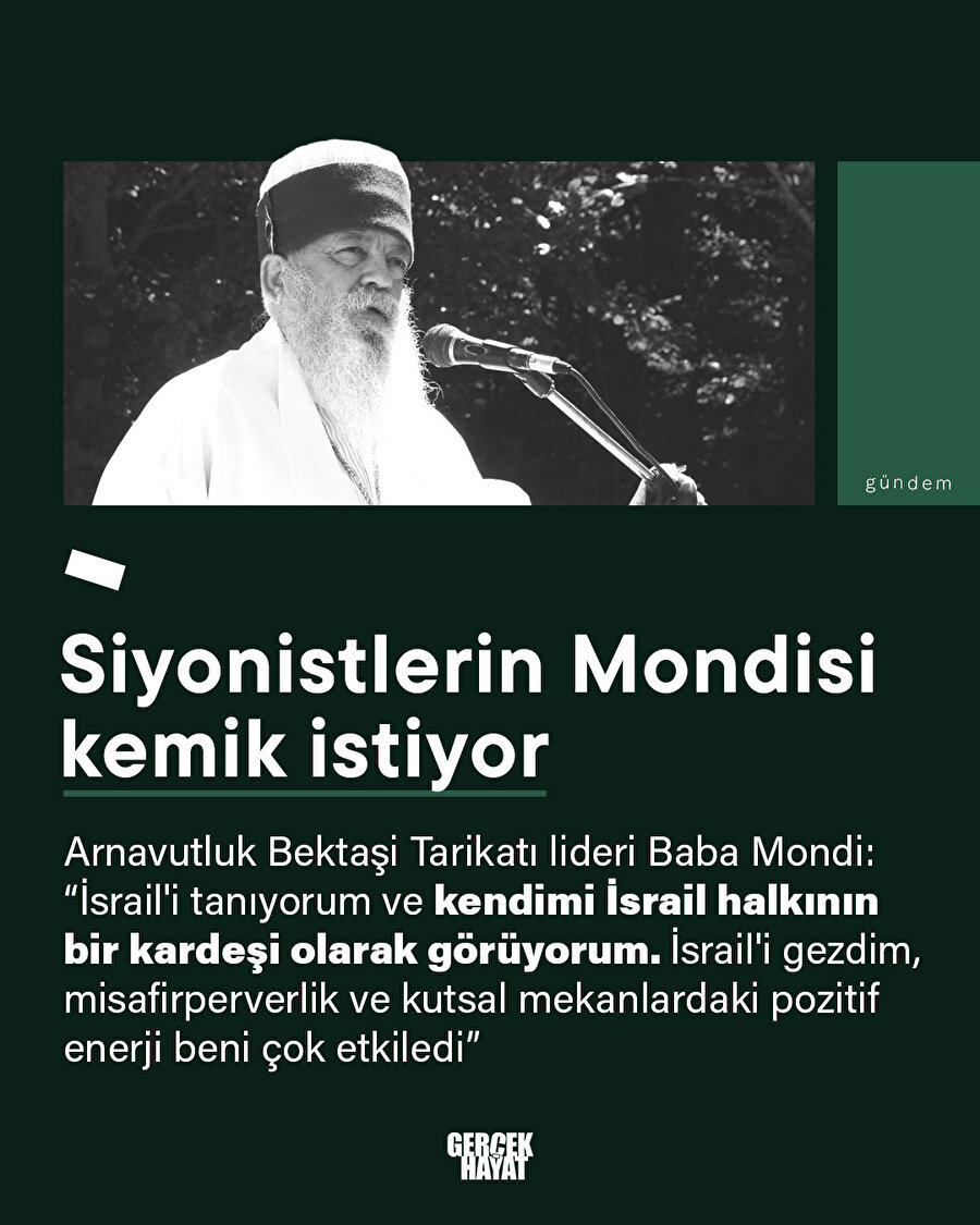 Siyonist Mondi ağzındaki baklayı çıkardı