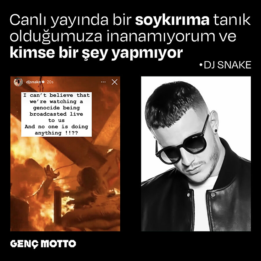 Dj Snake'ten soykırıma tepki
