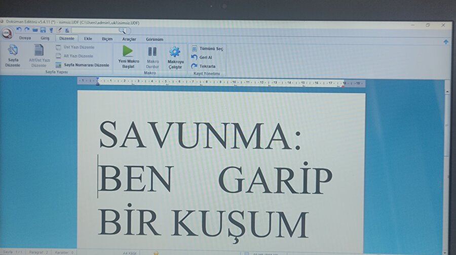 Bundan sonra her olayda bizim savunma şekli