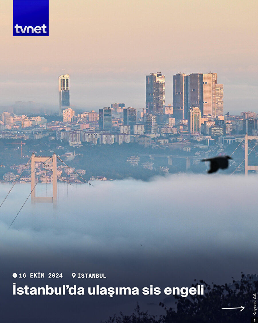 İstanbul'da sis yoğunluğu