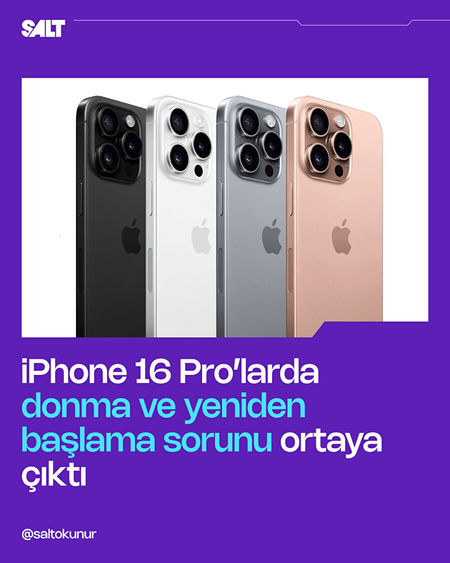 iPhone'larda donma ve yeniden başlama sorunu