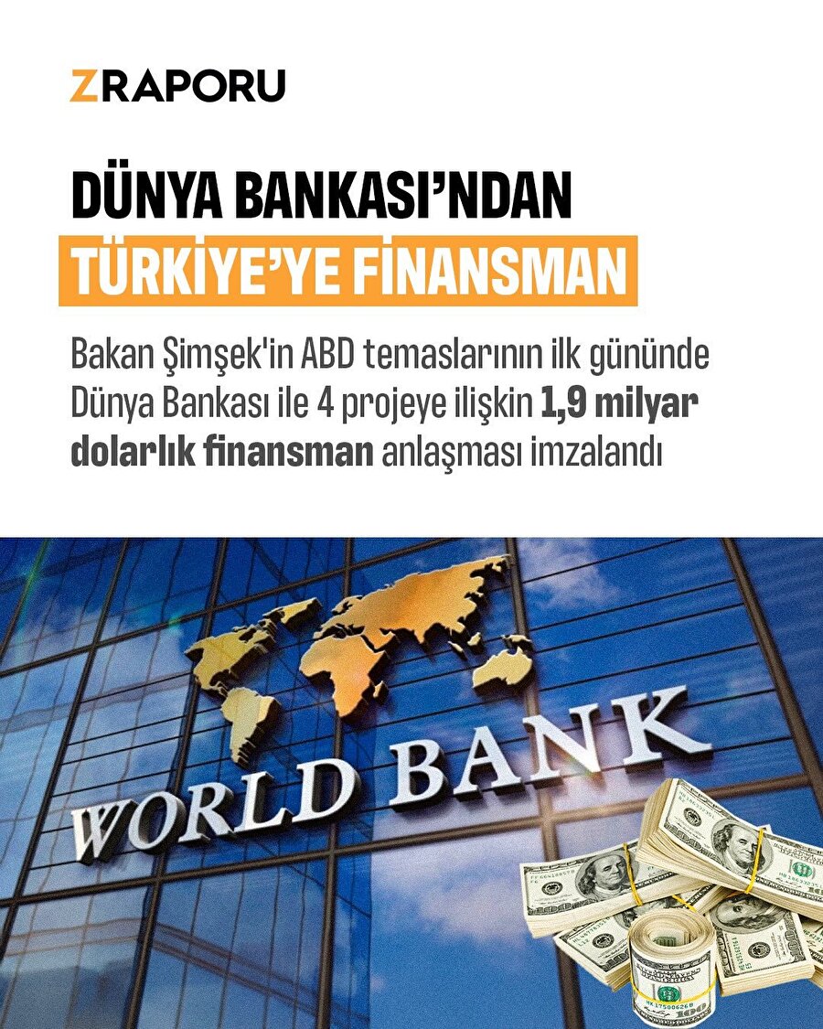 Dünya Bankası'ndan Türkiye'ye finansman