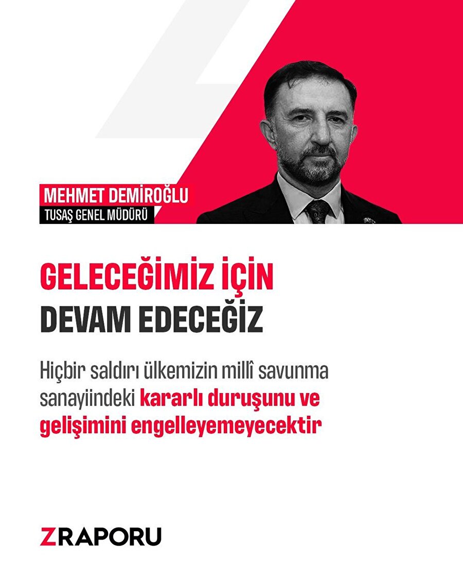 TUSAŞ Genel Müdürü'nden açıklama 