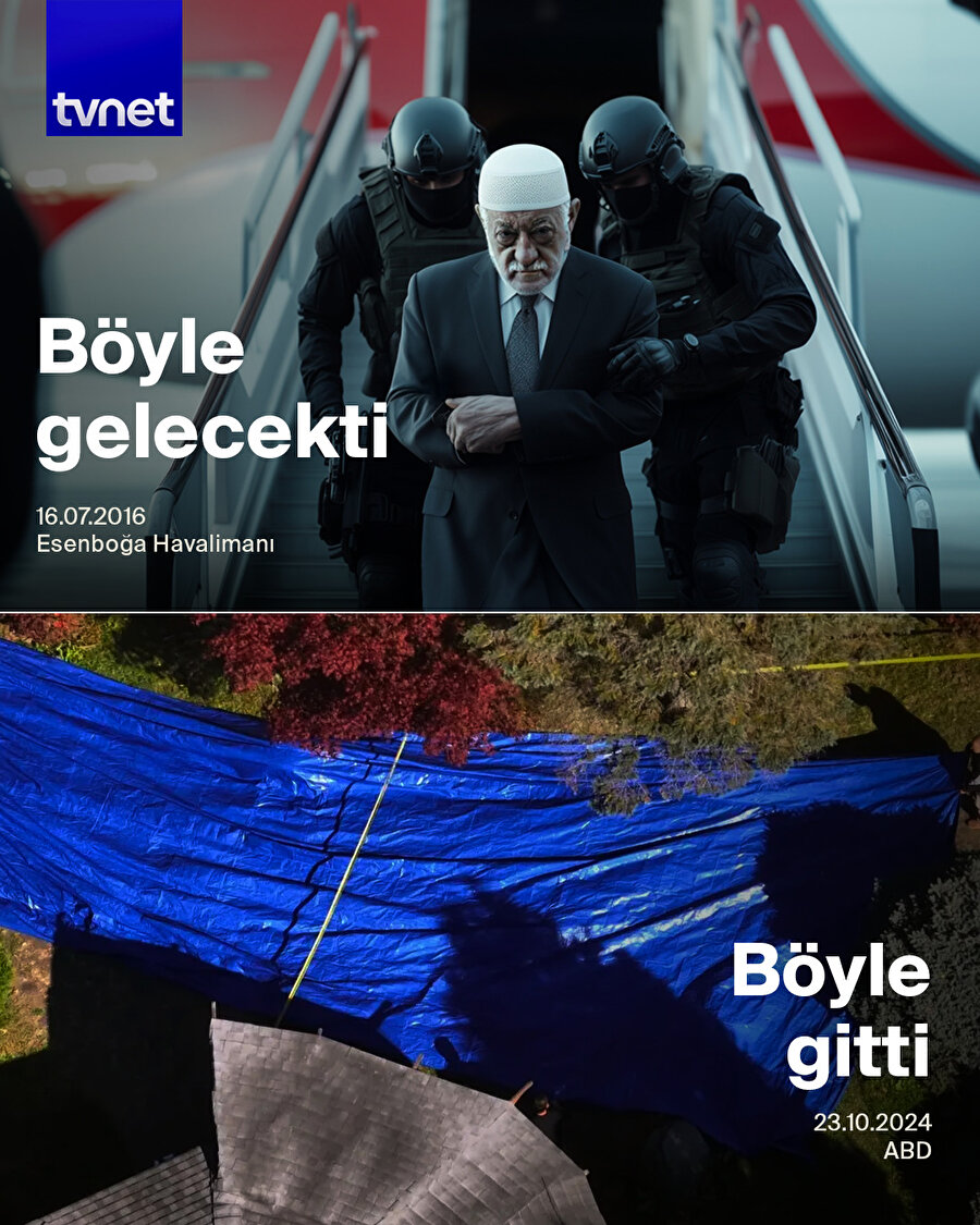 Fetullah Gülen'in brandalar altındaki cenazesi