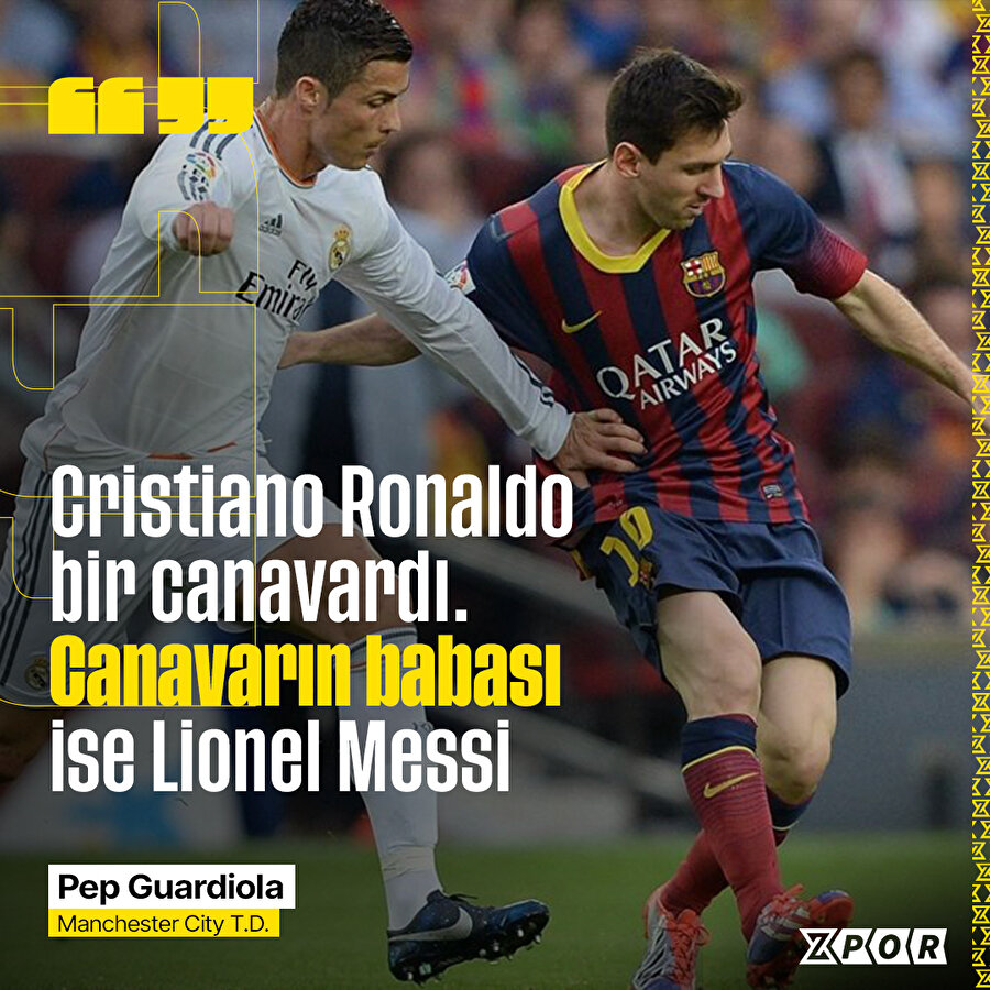Pep Guardiola'dan Ronaldo -  Messi değerlendirmesi 