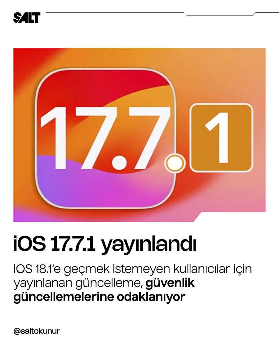 iOS 17.1.1 yayınlandı