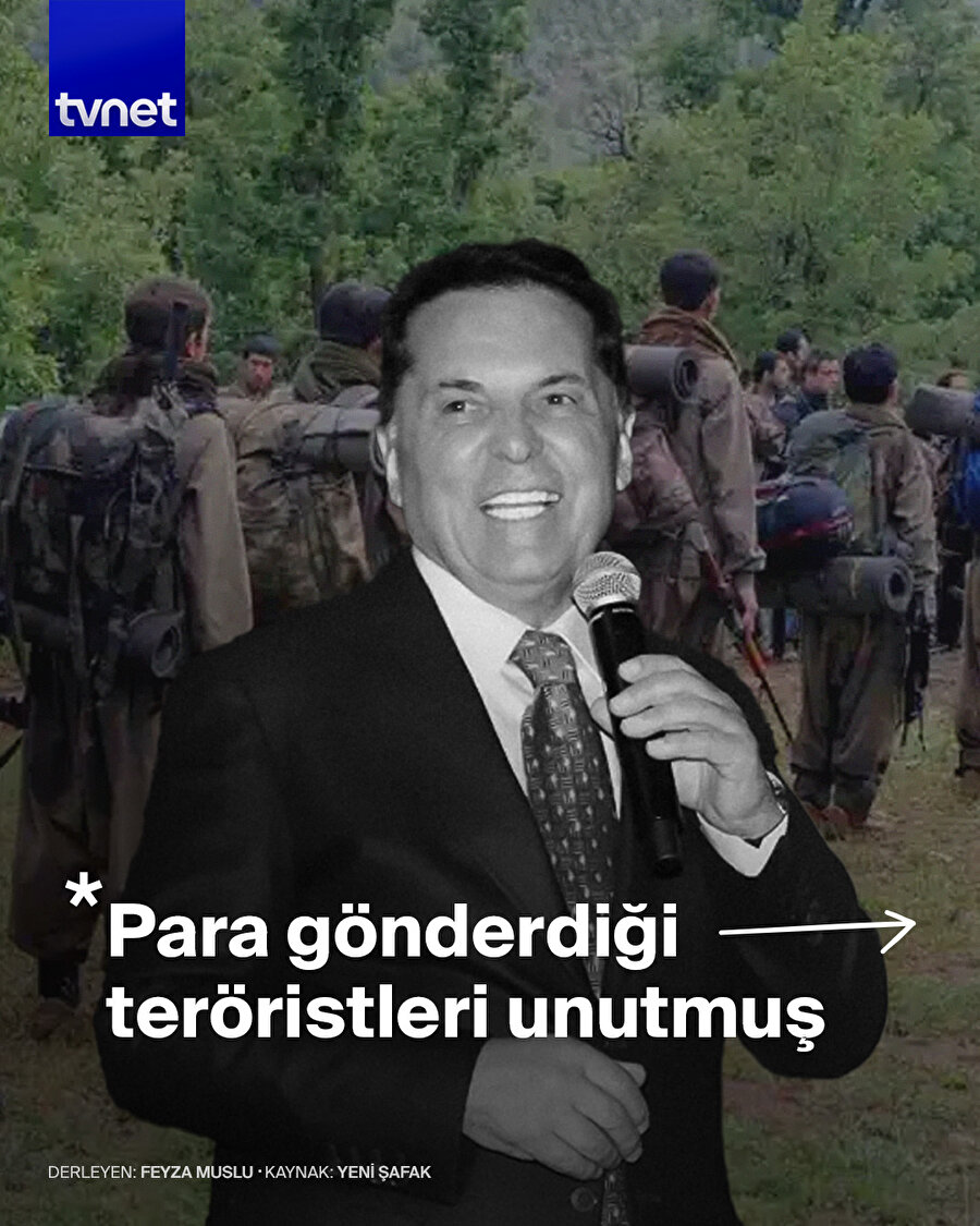 Ahmet Özer para gönderdiği teröristleri unutmuş