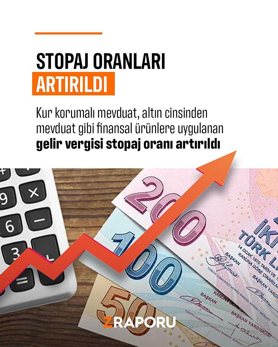 Stopaj oranları artırıldı