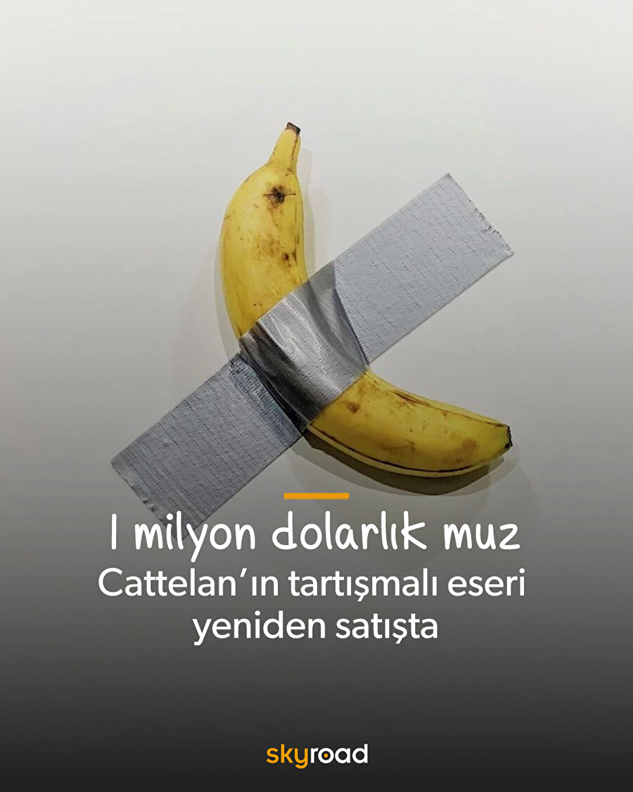 Cattelan’ın tartışmalı eseri yeniden satışta ✨