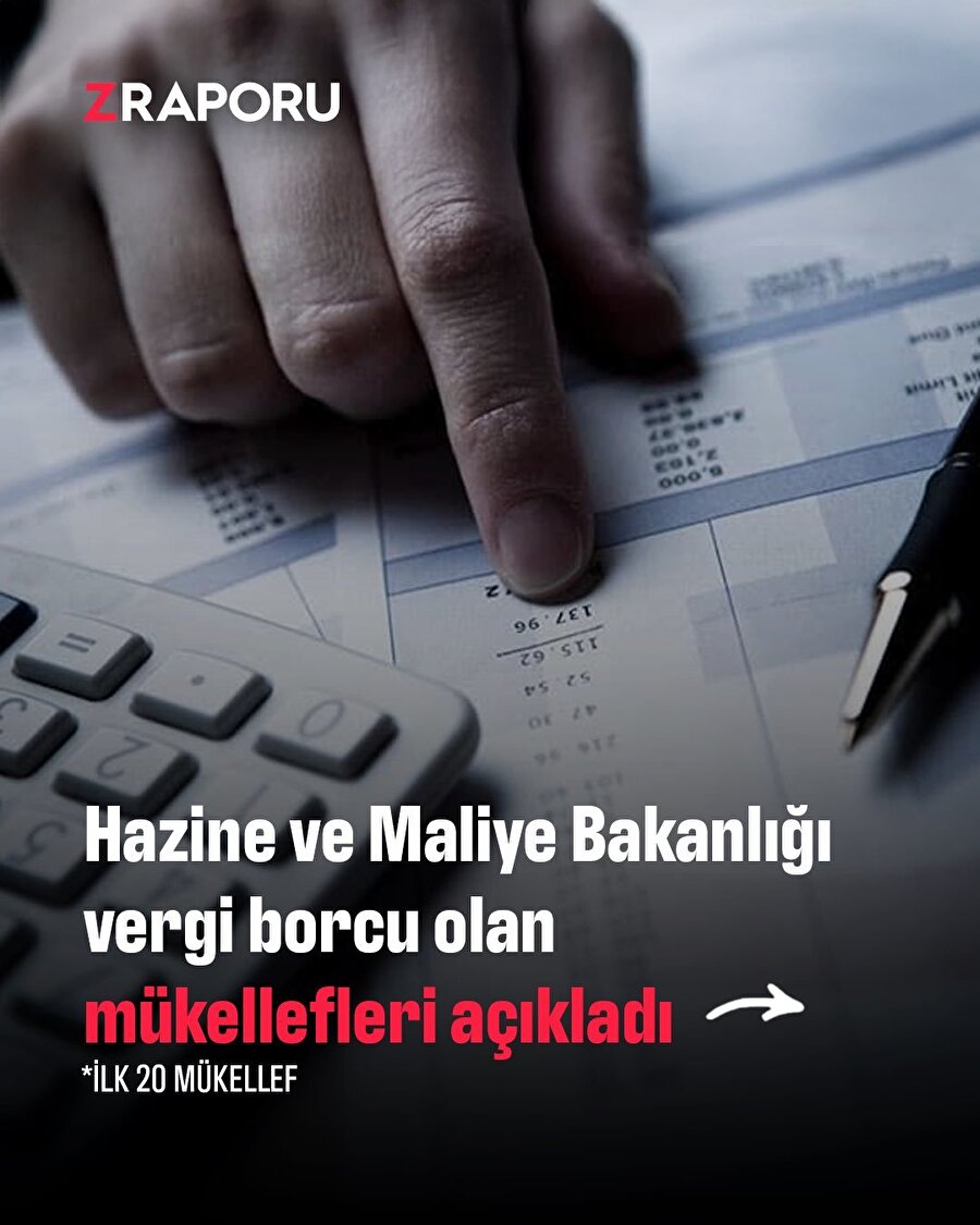 Vergi yüzsüzleri açıklandı