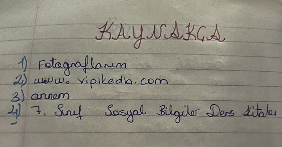 İdeal kaynakça budur