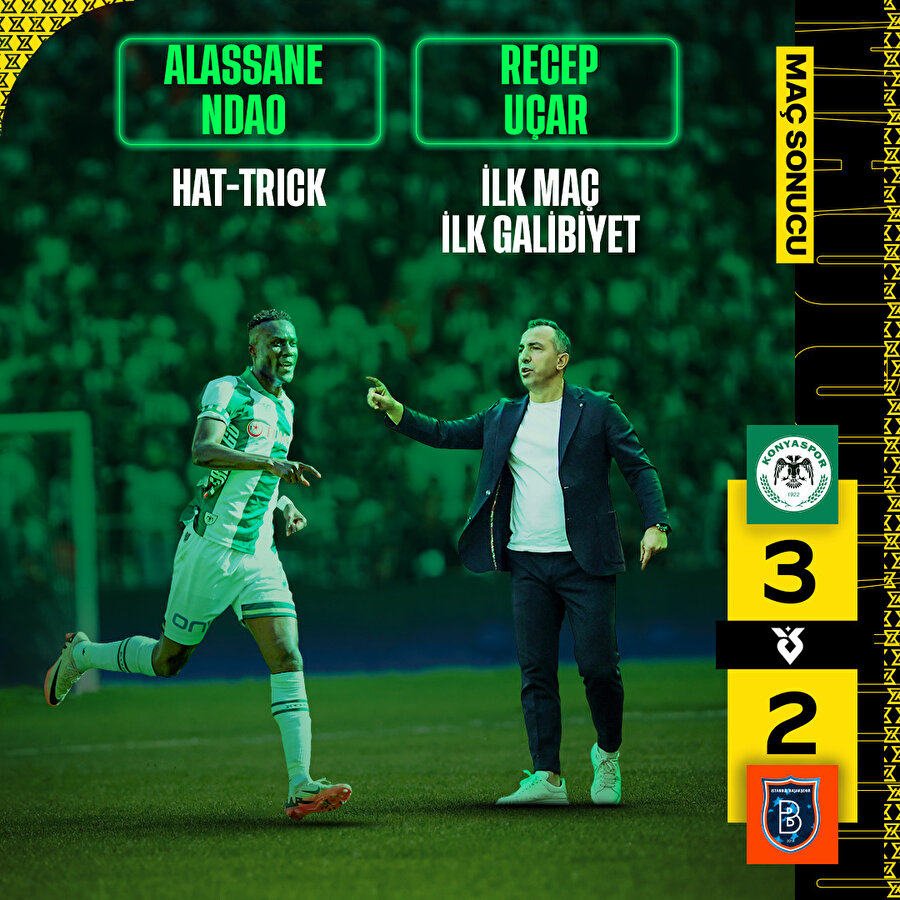 TÜMOSAN Konyaspor, Başakşehir'i mağlup etti