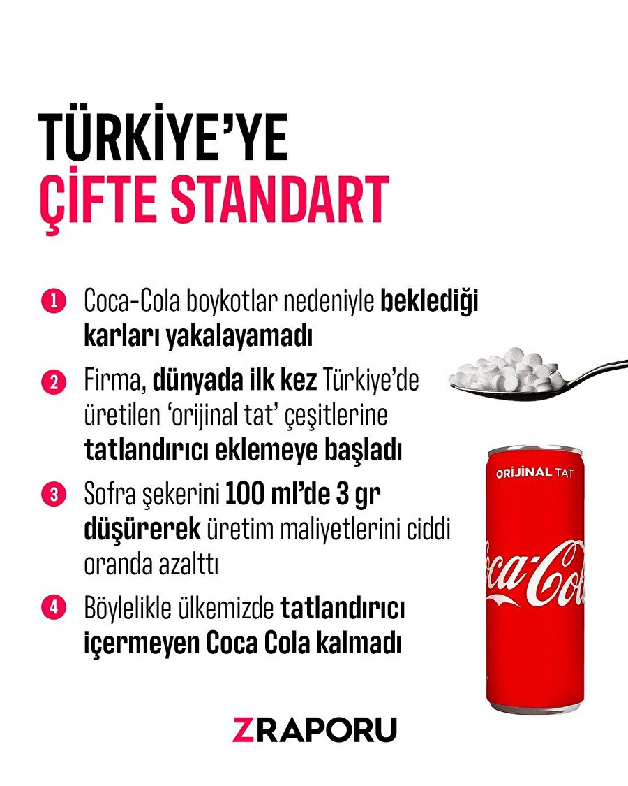 Coca Cola'dan çifte standart