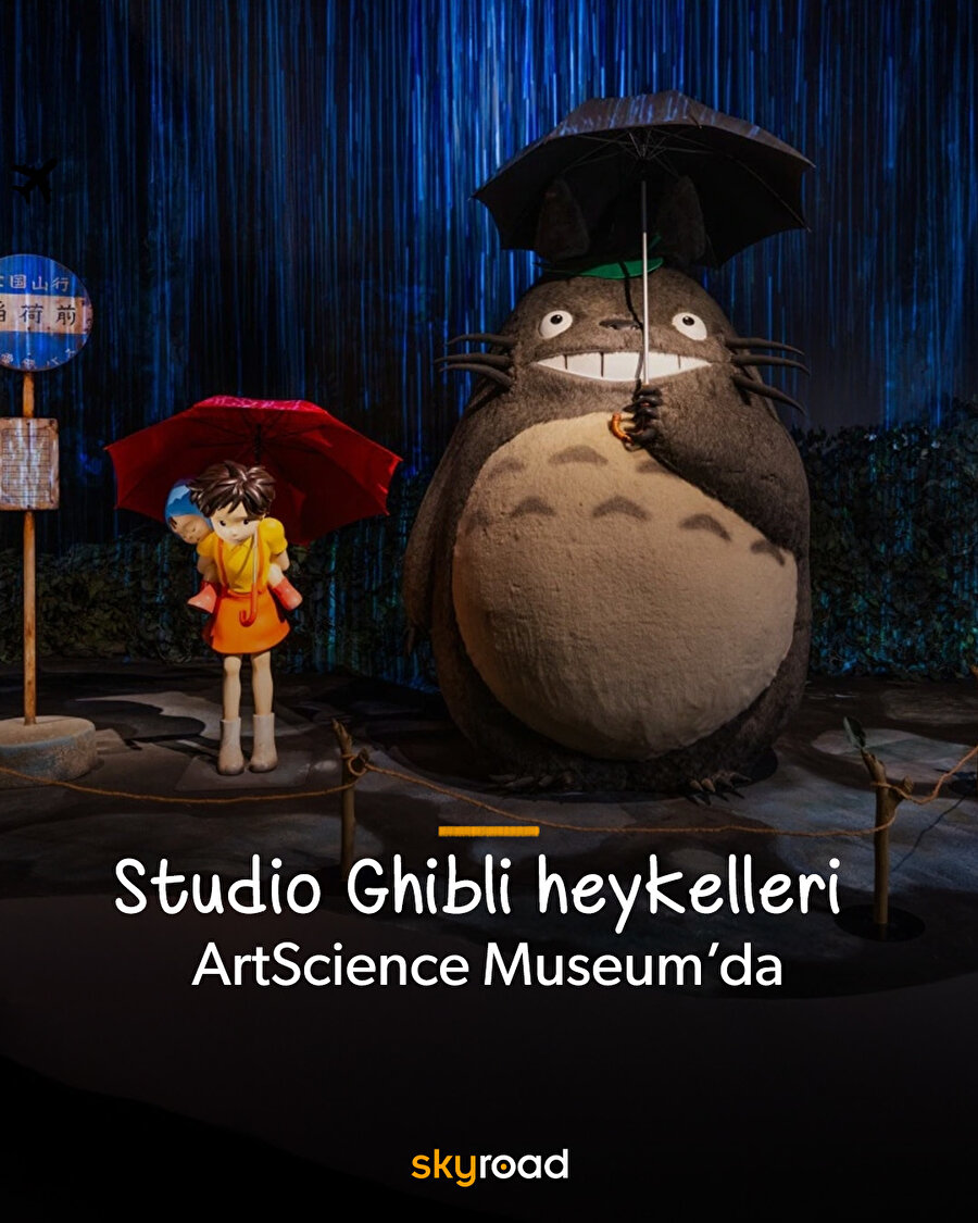Studio Ghibli heykelleri ArtScience Museum'da 🗿
