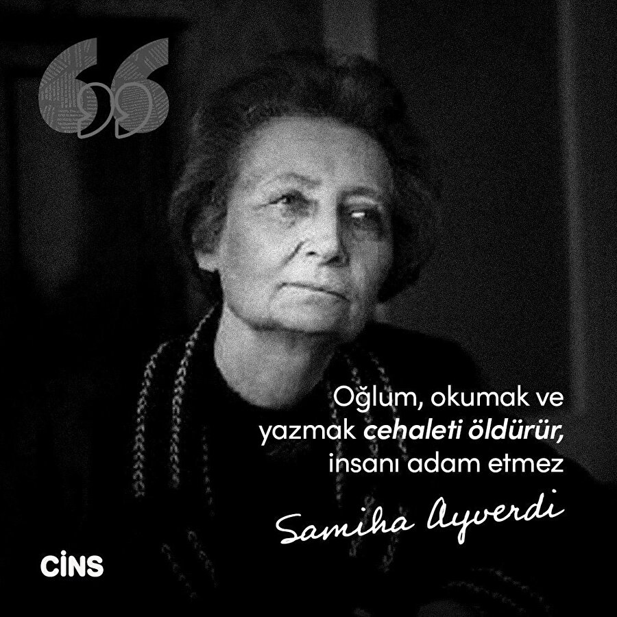  Samiha Ayverdi'den cehalet üzerine 