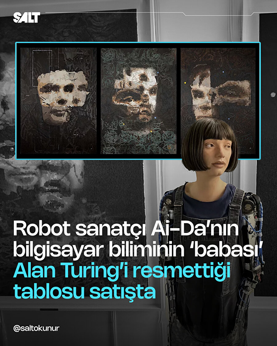 Sanatçı robotun tablosu satışta