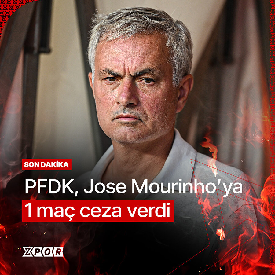 Jose Mourinho'nun cezası belli oldu