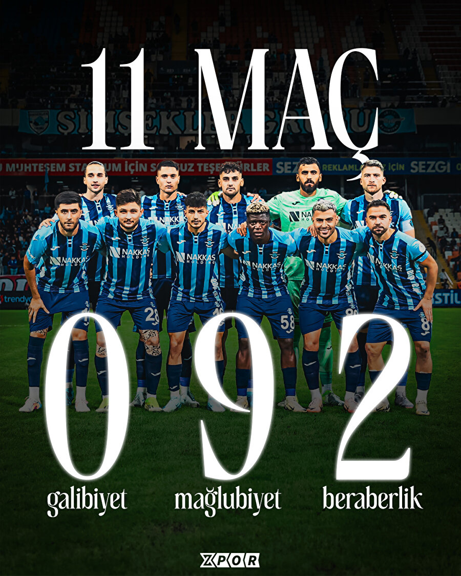 Adana Demirspor'un henüz galibiyeti yok