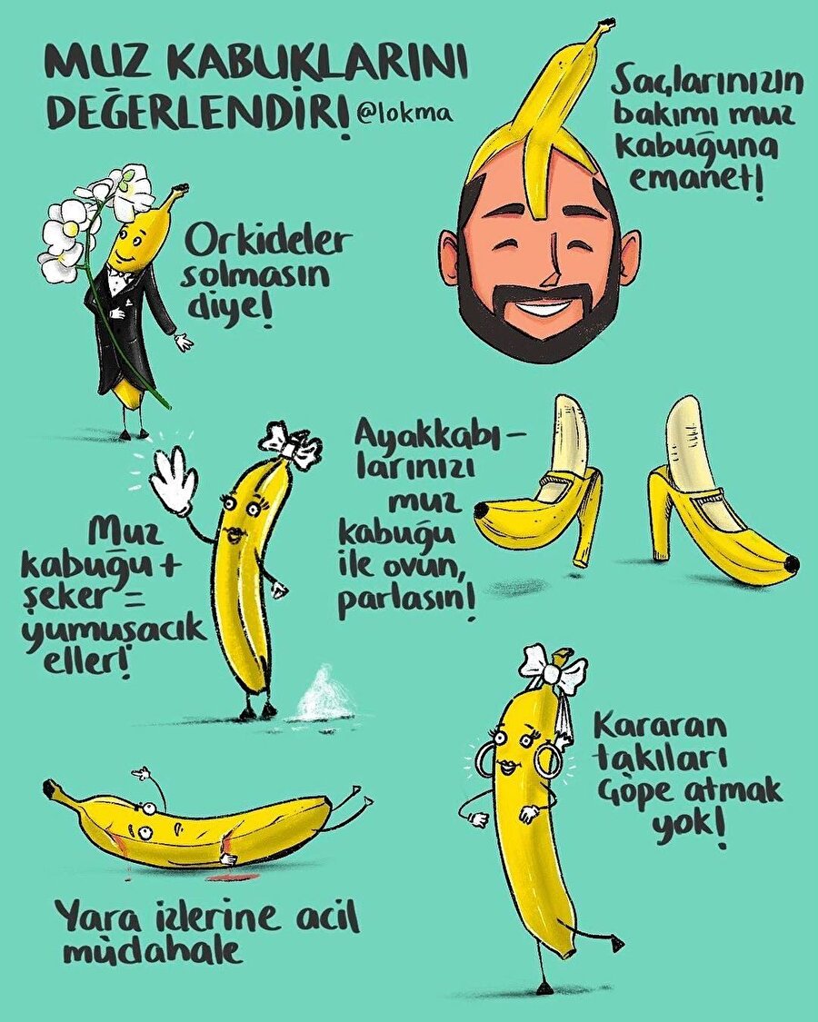 Muz kabuklarını değerlendir!