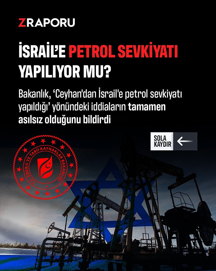 İsrail'e petrol sevkiyatı yapılıyor mu?