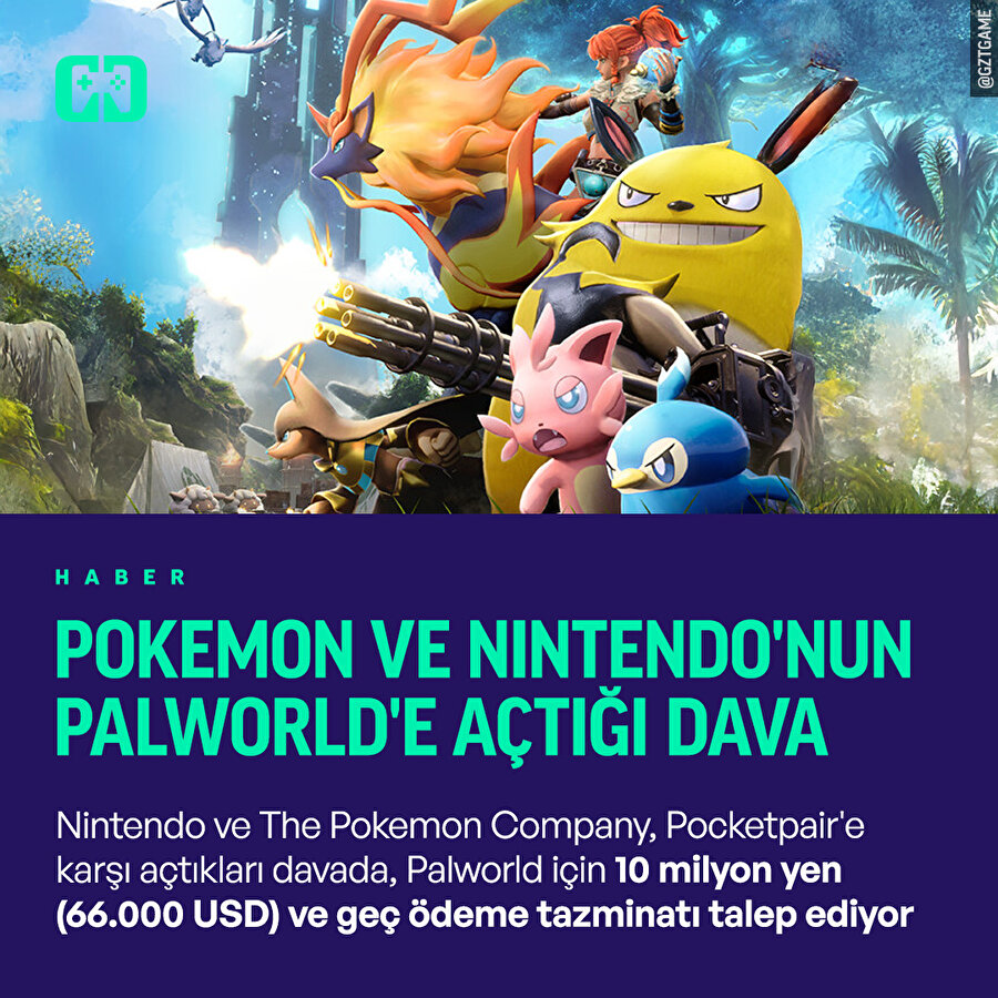 Palworld'e dava açıldı