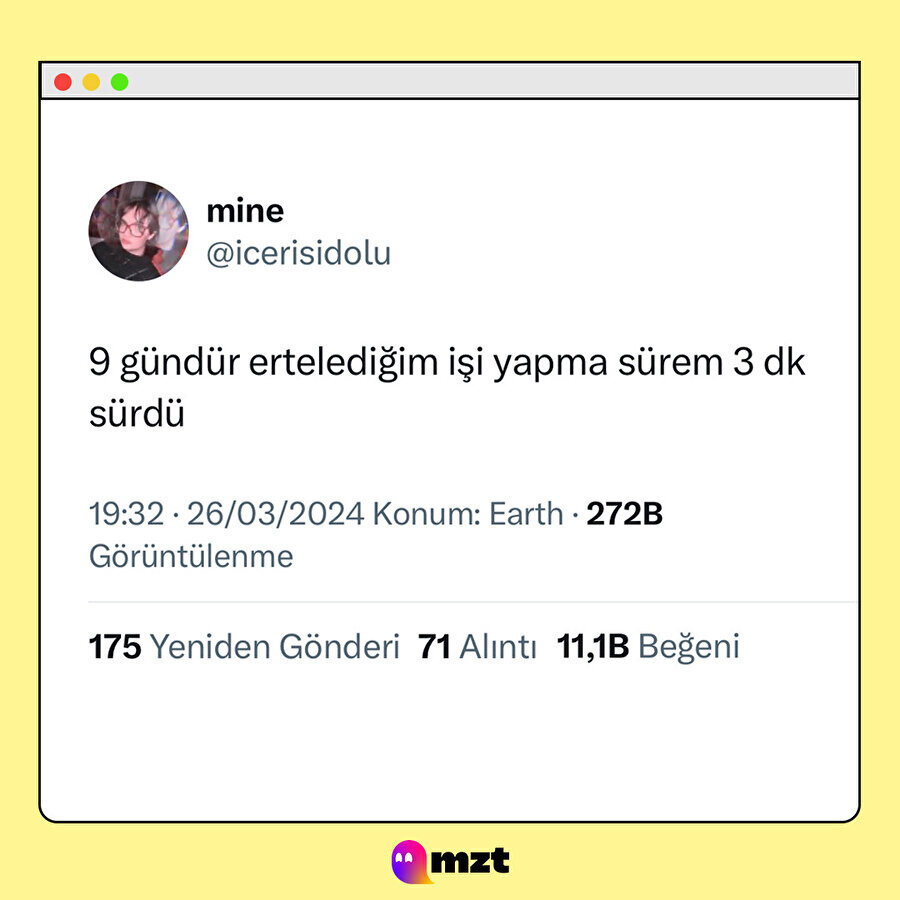 Üşengeçlerin "ben bunu sonra okurum" dediği o tweet