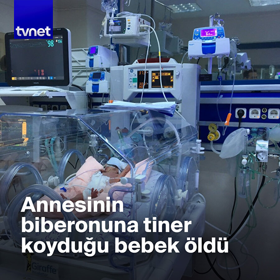 İstanbul'da bir anne, bebeğinin biberonuna tiner koydu