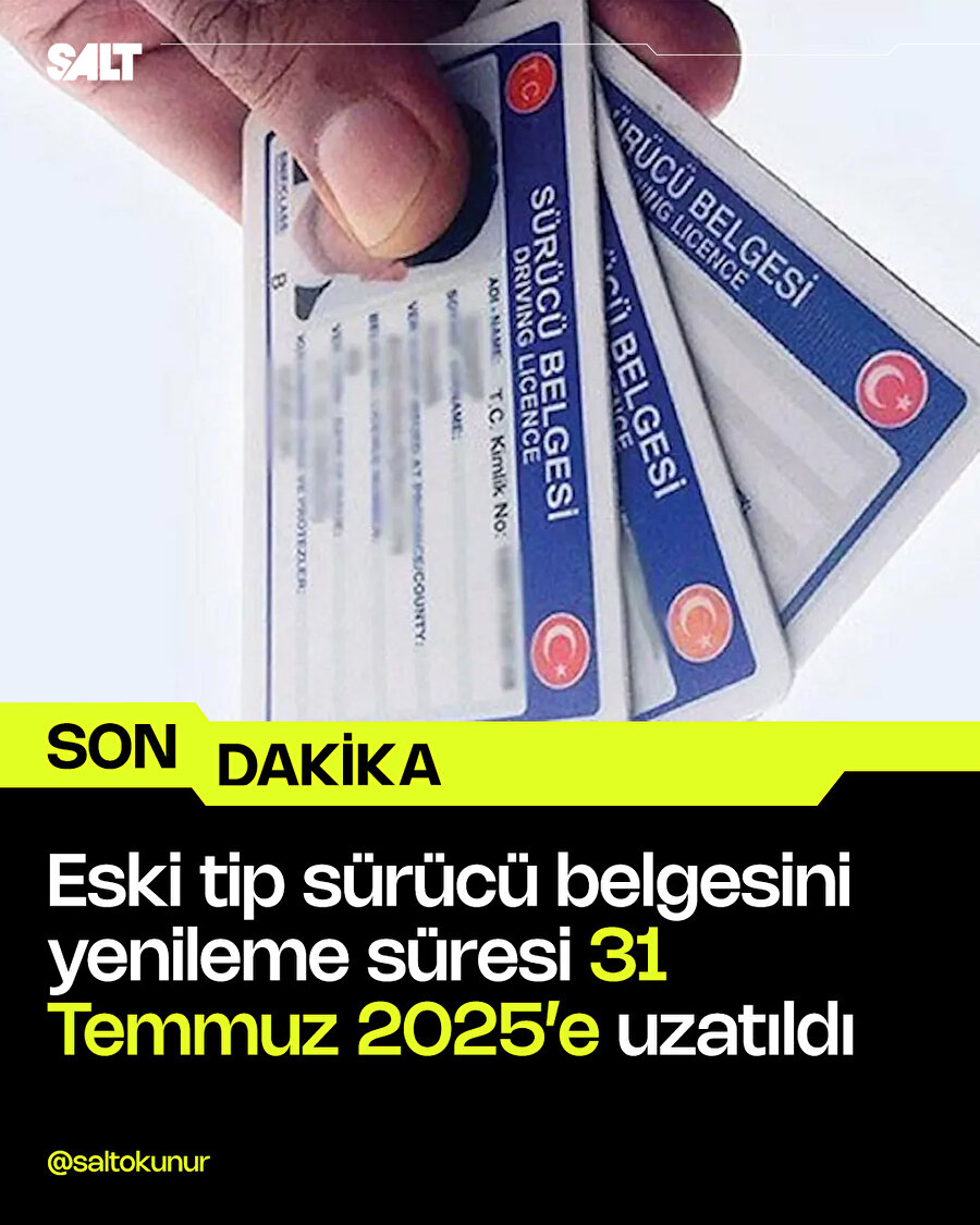 Ehliyet yenileme süresi uzatıldı