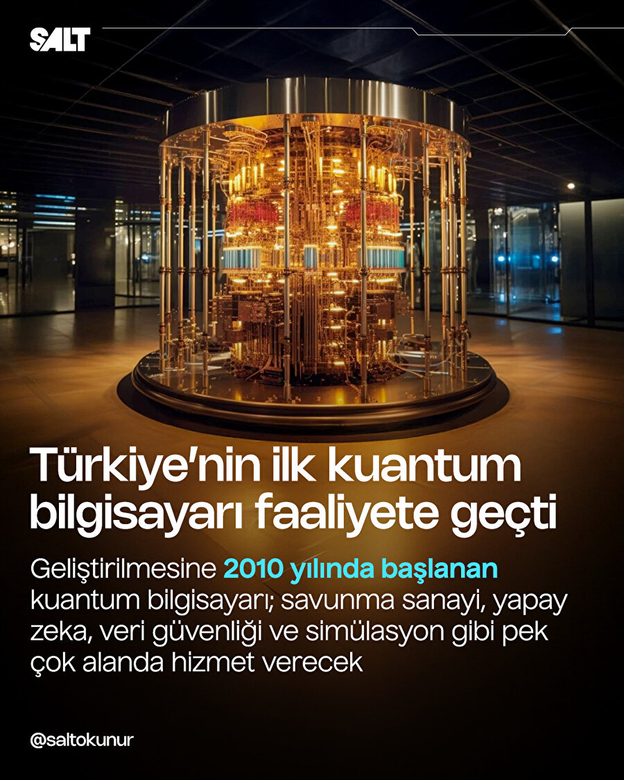Türkiye'nin ilk kuantum bilgisayarı tanıtıldı