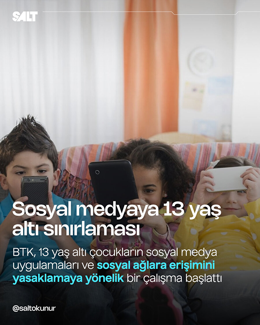 Sosyal medyaya 13 yaş altı yasağı geliyor