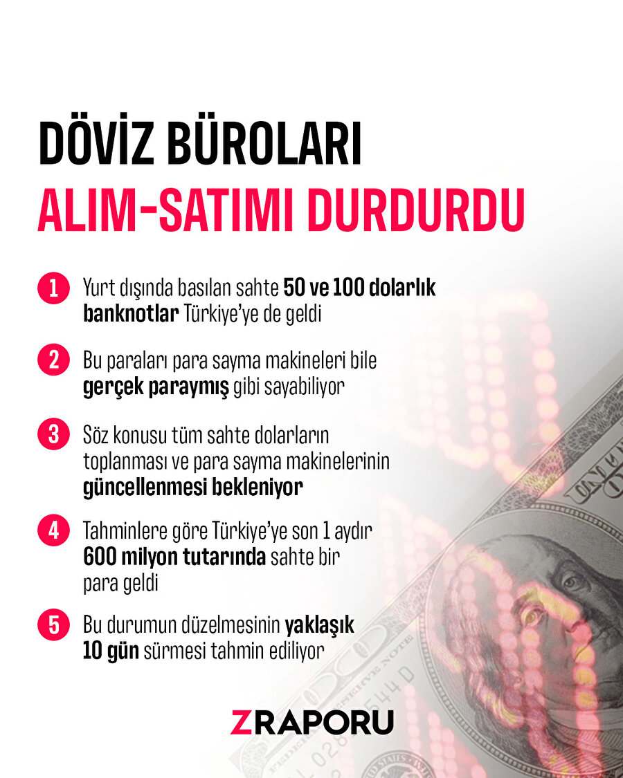 Döviz büroları alım satımı durdurdu.