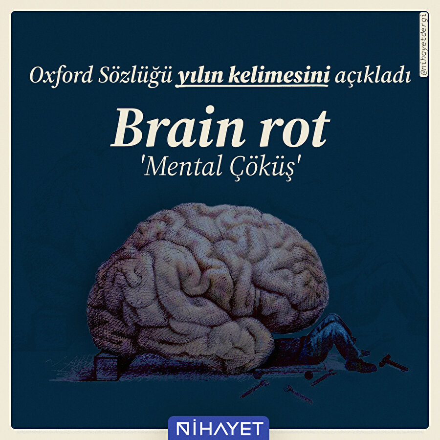 Oxford Sözlüğü, 2023 yılının kelimesini açıkladı: Brain rot 🧠💔