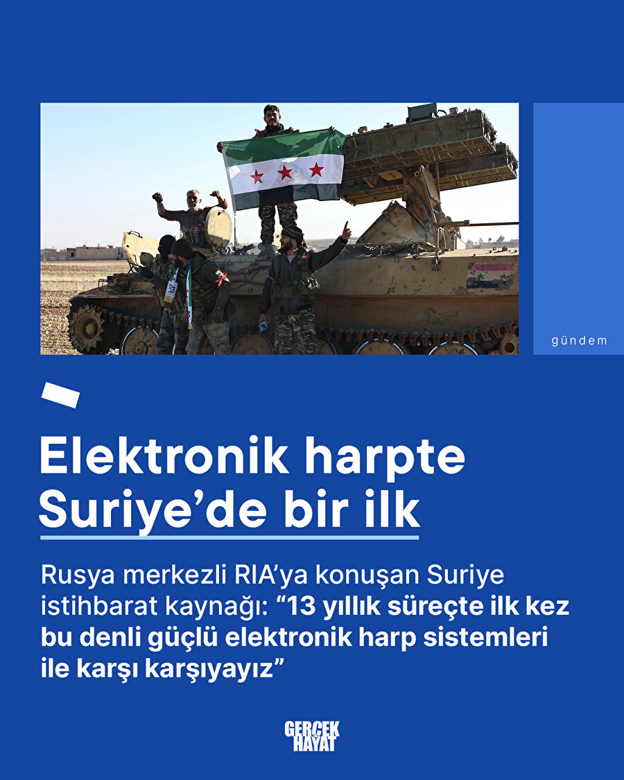 Muhaliflerin elinde elektronik harp var