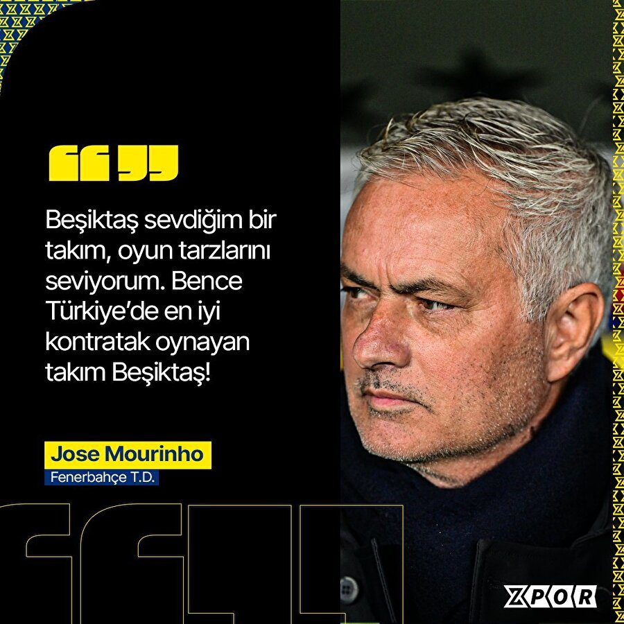 Jose Mourinho'dan Beşiktaş yorumu👀