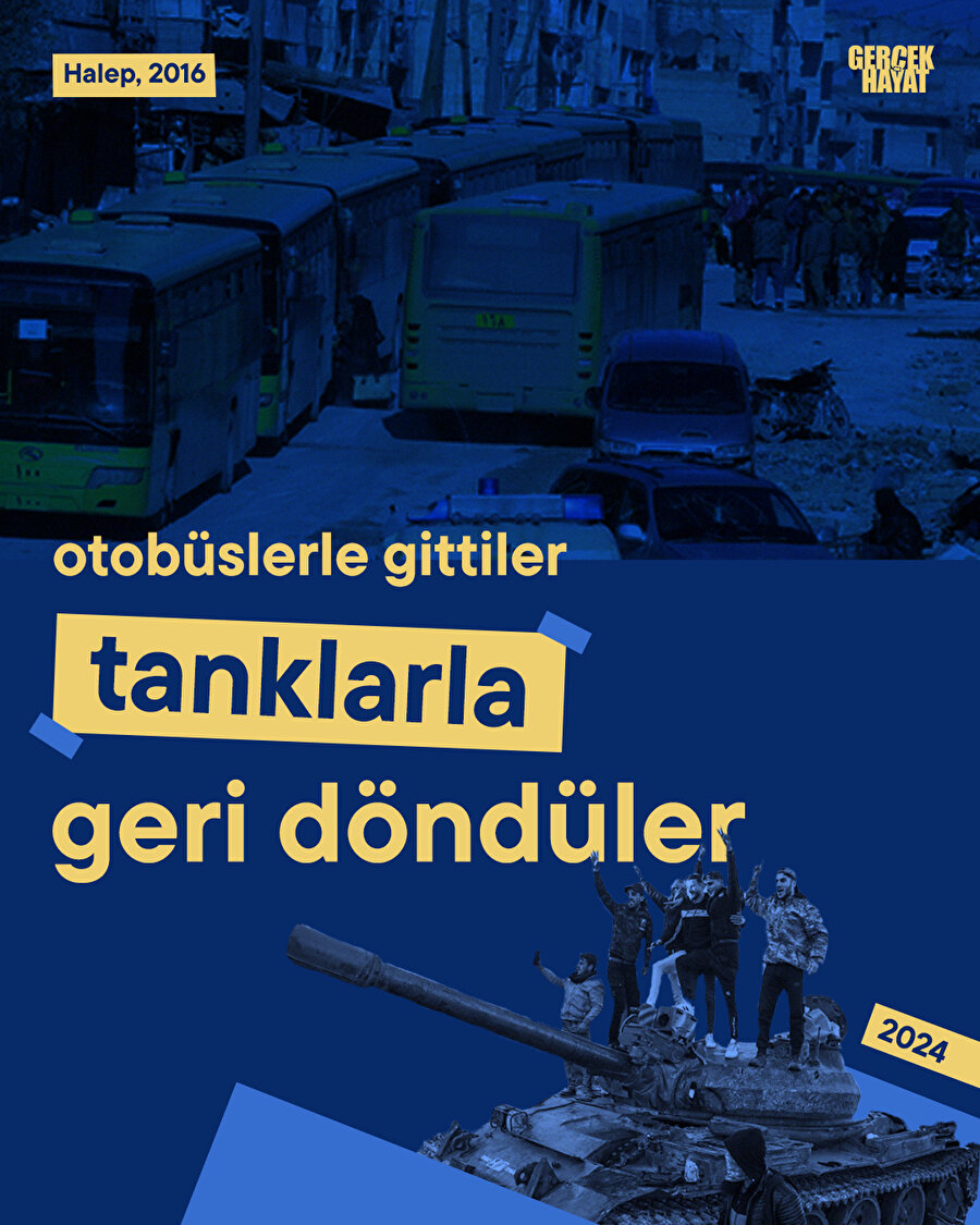 Otobüsle gidip tankla döndüler