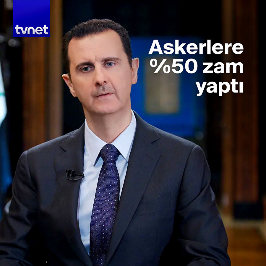 Beşşar Esad ülkedeki askeri personelin maaşlarına yüzde 50 zam yapılmasını öngören bir kararnameyi onayladı