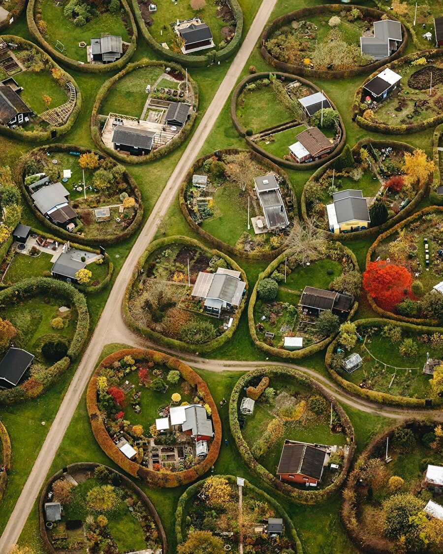 Nærum’un oval bahçeleri: Doğa ve tasarımın mükemmel buluşması 🙌