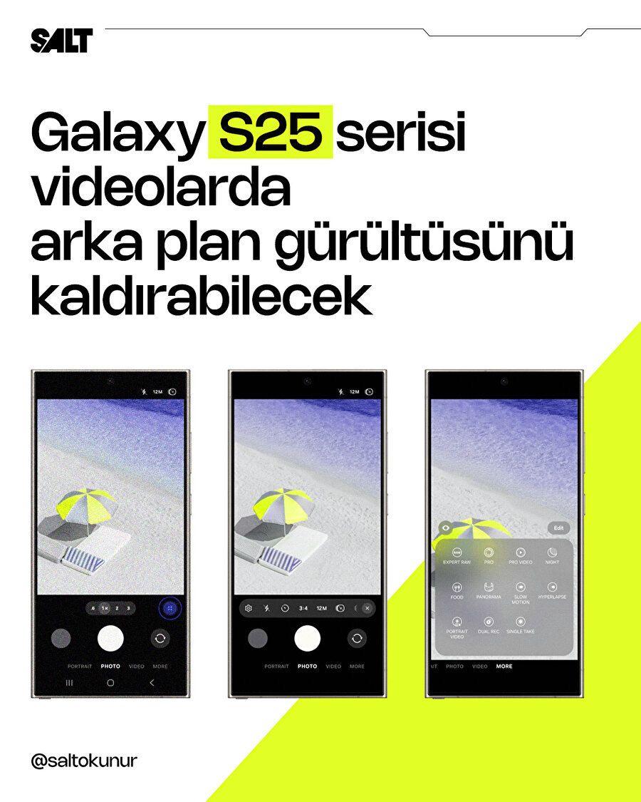 S25 serisi arka plan gürültüsünü kaldırabilecek