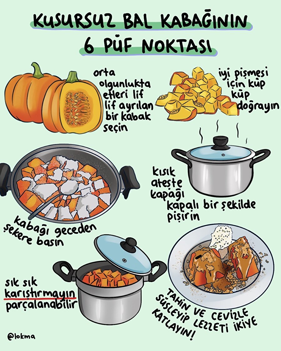 Kusursuz bal kabağının 6 püf noktası