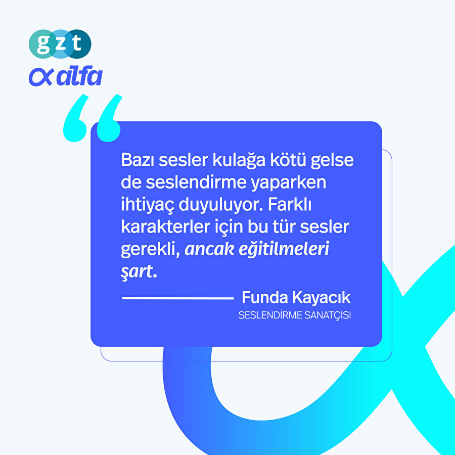 “Bazı sesler kulağa kötü gelse de kullanılabilir”